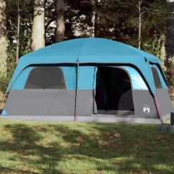 vidaXL Gezinstent 8-persoons waterdicht blauw