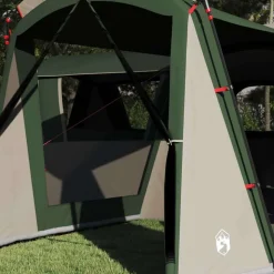 vidaXL Gezinstent voor 20 personen Groen en Wit 745 x 700 x 217 cm