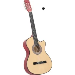 vidaXL Gitaar cutaway met 6 snaren western akoestisch 38" lindenhout