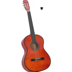 vidaXL Gitaar klassiek beginner 4/4 39" lindenhout