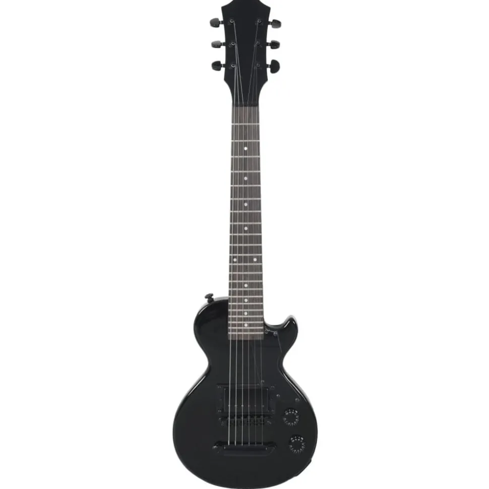 vidaXL Gitaar voor beginners elektrisch met tas 3/4 30" zwart