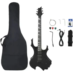 vidaXL Gitaar voor beginners elektrisch met tas 4/4 39" zwart