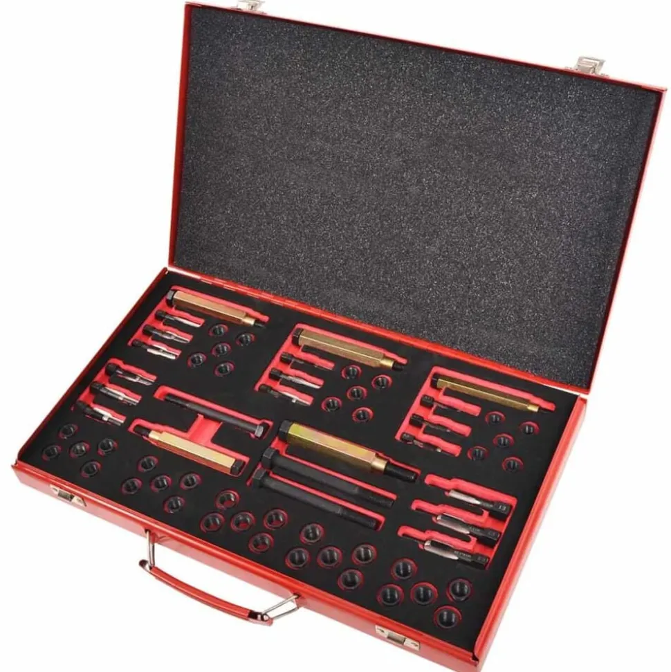 vidaXL Gloeibougie draad reparatie set M8 M9 M10 M12 63-delig