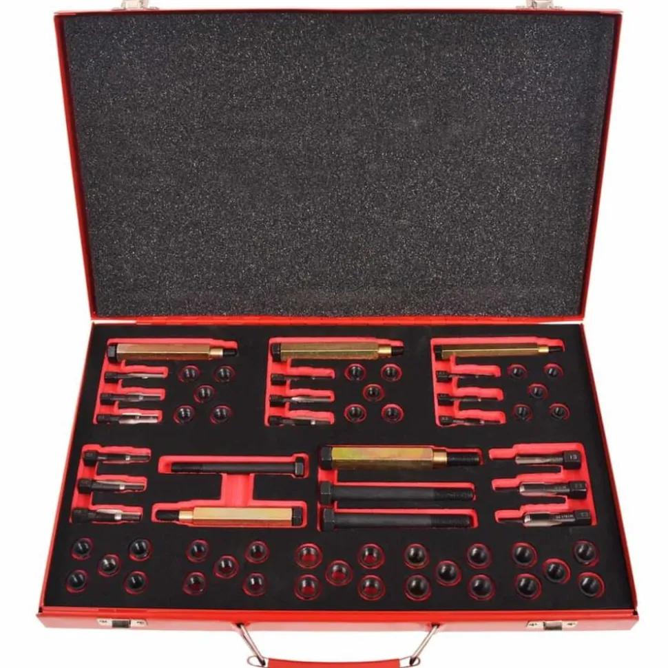 vidaXL Gloeibougie draad reparatie set M8 M9 M10 M12 63-delig
