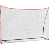 vidaXL Golftrainingsnet 305x91x213 cm polyester zwart en rood