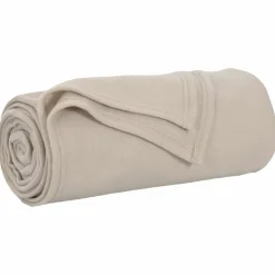 vidaXL Gooi Deken Beige 170 x 130 cm Fleece