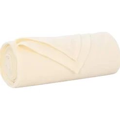 vidaXL Gooi Deken Crème 210 x 140 cm Fleece