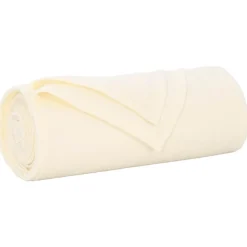 vidaXL Gooi Deken Crème 170 x 130 cm Fleece