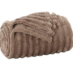 vidaXL Gooi Deken Kameel 150 x 130 cm Fleece