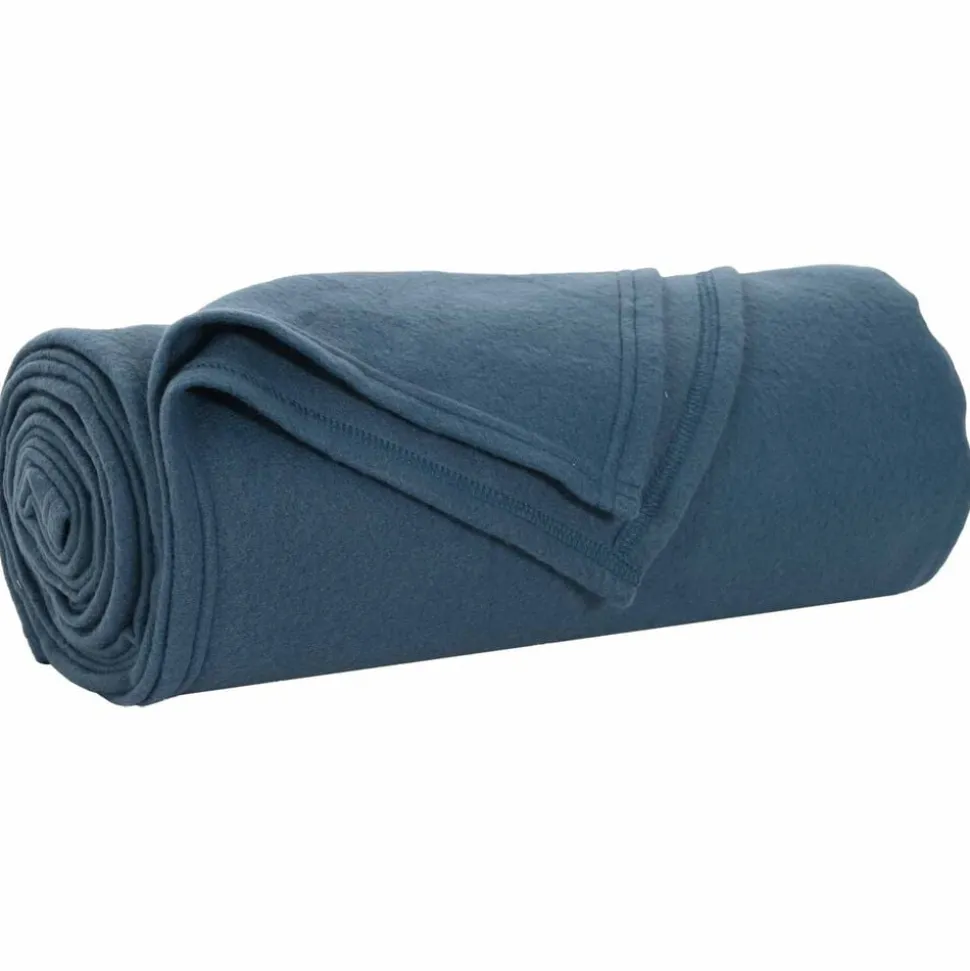 vidaXL Gooi Deken Marineblauw 170 x 130 cm Fleece