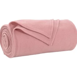 vidaXL Gooi Deken Roze 170 x 130 cm Fleece