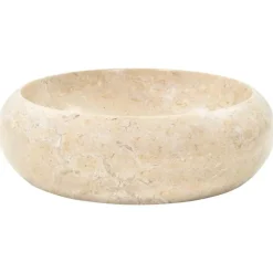 vidaXL Gootsteen 40x12 cm marmer crème
