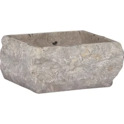 vidaXL Gootsteen 30x30x13 cm marmer grijs