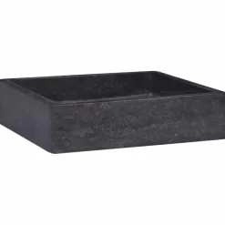 vidaXL Gootsteen 40x40x10 cm marmer zwart