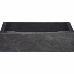 vidaXL Gootsteen 40x40x10 cm marmer zwart
