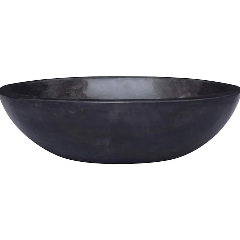 vidaXL Gootsteen 53x40x15 cm marmer zwart