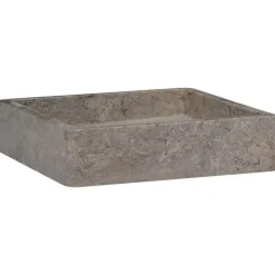vidaXL Gootsteen 40x40x10 cm marmer grijs