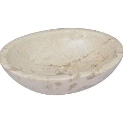 vidaXL Gootsteen 53x40x15 cm marmer crèmekleurig