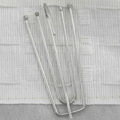 vidaXL Gordijn linnen-look verduisterend met haken 290x245 cm beige