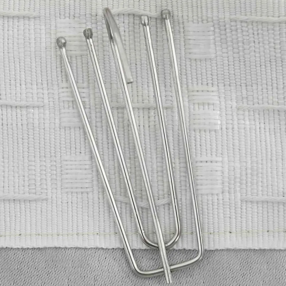 vidaXL Gordijn linnen-look verduisterend met haken 290x245 cm beige