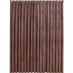 vidaXL Gordijn verduisterend met haken 290x245 cm fluweel antiekroze