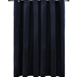 vidaXL Gordijn verduisterend met ringen 290x245 cm fluweel zwart