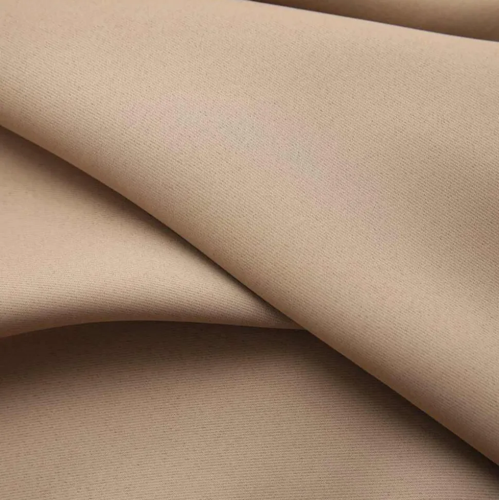 vidaXL Gordijnen verduisterend met haken 2 st 140x175 cm taupe