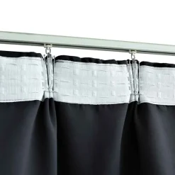 vidaXL Gordijnen verduisterend met haken 2 st 140x175 cm zwart