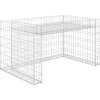 vidaXL Grasmaaieroverkapping met plantenbak 110x80x60cm staaldraad