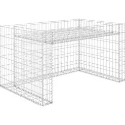 vidaXL Grasmaaieroverkapping met plantenbak 110x80x60cm staaldraad