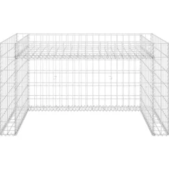 vidaXL Grasmaaieroverkapping met plantenbak 110x80x60cm staaldraad