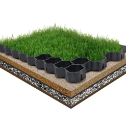 vidaXL Grasroosters 16 st 60x40x3 cm kunststof groen