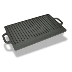 vidaXL Grillplaat dubbelzijdig 50x23 cm gietijzer