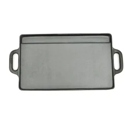 vidaXL Grillplaat dubbelzijdig 50x23 cm gietijzer
