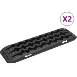 vidaXL Gripplaten 2 st 106x30,5x7 cm nylon zwart