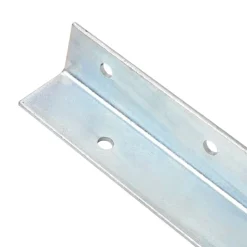 vidaXL Grondanker L-vormig 5x5x50 cm gegalvaniseerd staal 2 st