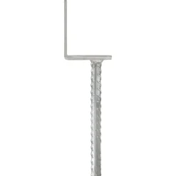 vidaXL Grondankers 6 st 8x6x30 cm gegalvaniseerd staal zilverkleurig