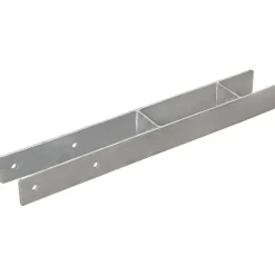vidaXL Grondankers 6 st 7x6x60 cm gegalvaniseerd staal zilverkleurig