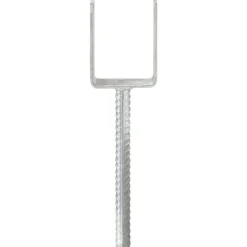 vidaXL Grondankers 6 st 7x6x30 cm gegalvaniseerd staal zilverkleurig