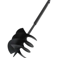 vidaXL Grondboor met handvat 250 mm met verlengbuis 4 m staal