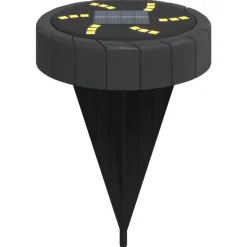 vidaXL Grondlampen 4 st solar met grondpennen warmwit