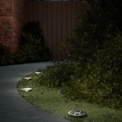 vidaXL Grondlampen 4 st solar met grondpennen warmwit