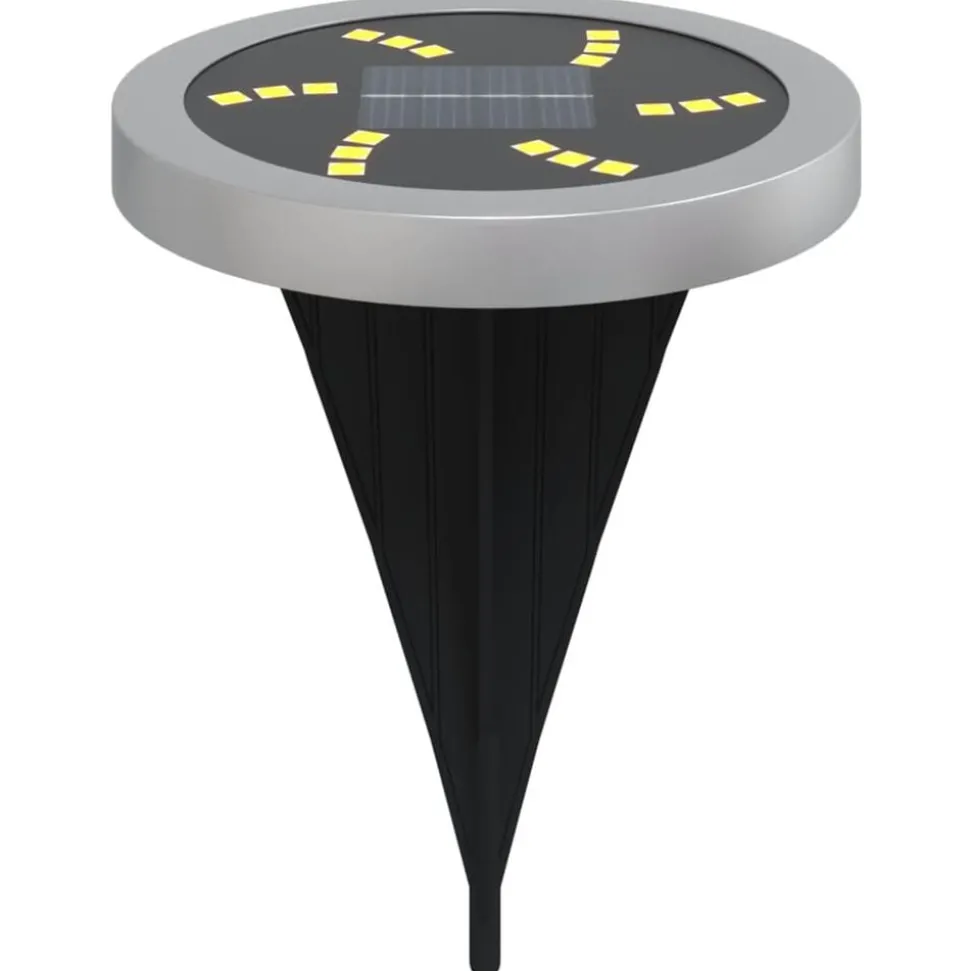 vidaXL Grondlampen 4 st solar met grondpennen warmwit