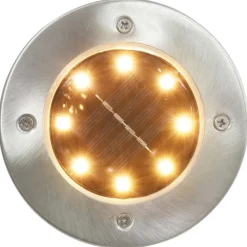 vidaXL Grondlampen 8 st solar LED warmwit
