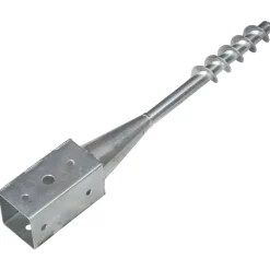 vidaXL Grondpinnen 2 st 7x7x56 cm gegalvaniseerd staal zilverkleurig
