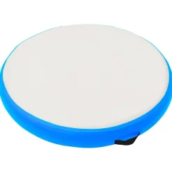 vidaXL Gymnastiekmat met pomp opblaasbaar 100x100x10 cm PVC blauw