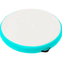 vidaXL Gymnastiekmat met pomp opblaasbaar 100x100x10 cm PVC groen