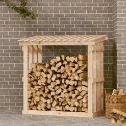 vidaXL Haardhoutrek 108x64,5x109 cm massief grenenhout