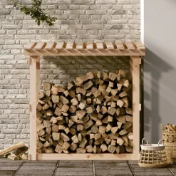 vidaXL Haardhoutrek 108x64,5x109 cm massief grenenhout