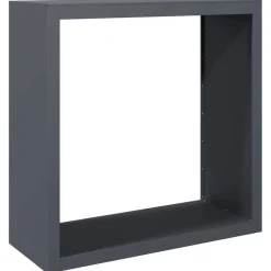 vidaXL Haardhoutrek 100x40x100 cm staal antracietkleurig